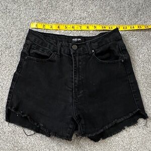 Black Label Women's Black Jean Shorts